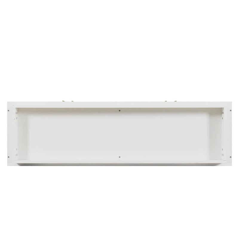 Credenza contenitore buffet con pannelli decorativi sulle ante e maniglie in metallo