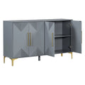 Armario de madera de 4 puertas con metal