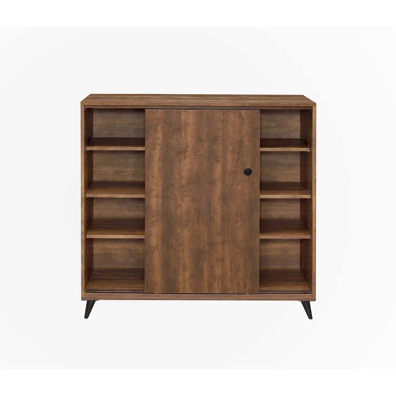 Armario zapatero de madera de roble marrón
