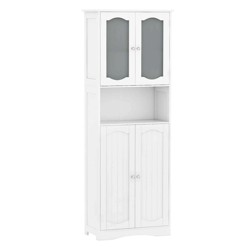 64.5 hoher Badezimmerschrank mit Glastüren