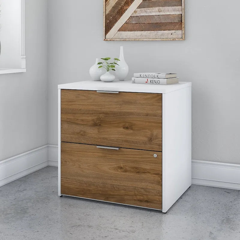 Brown MDF Filing Cabinet for Home Office Storage