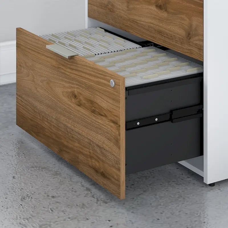 Brown MDF Filing Cabinet for Home Office Storage