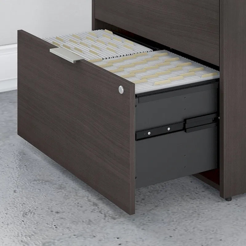 Brown MDF Filing Cabinet for Home Office Storage