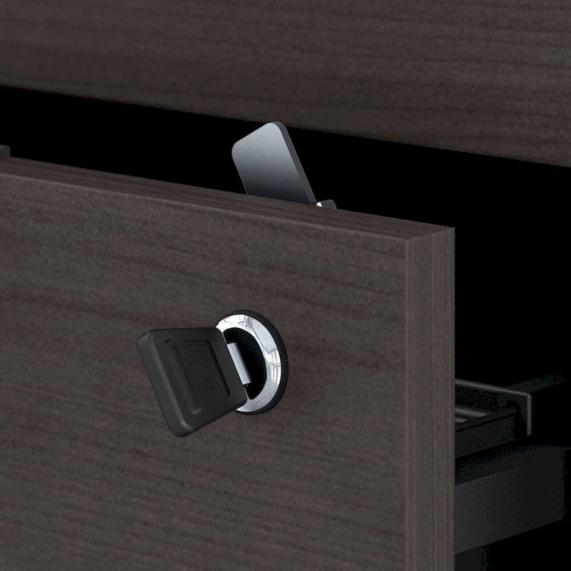 Brown MDF Filing Cabinet for Home Office Storage