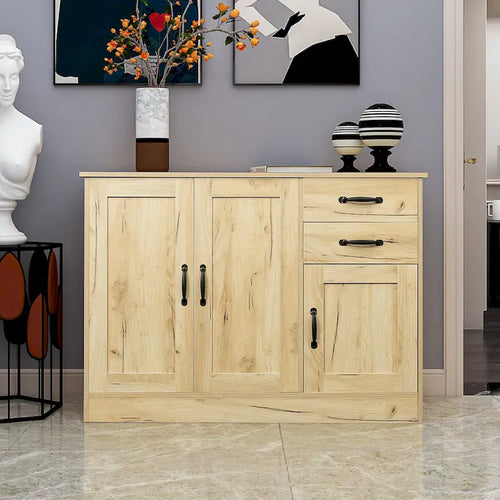 Aparador moderno de madera de 43.3 pulgadas con 2 puertas
