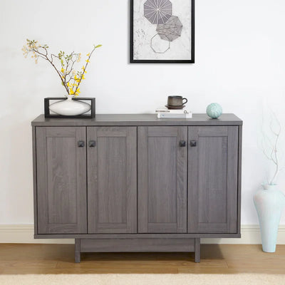 Aparador de almacenamiento de 47W, vitrina buffet para comedor con armarios de almacenamiento