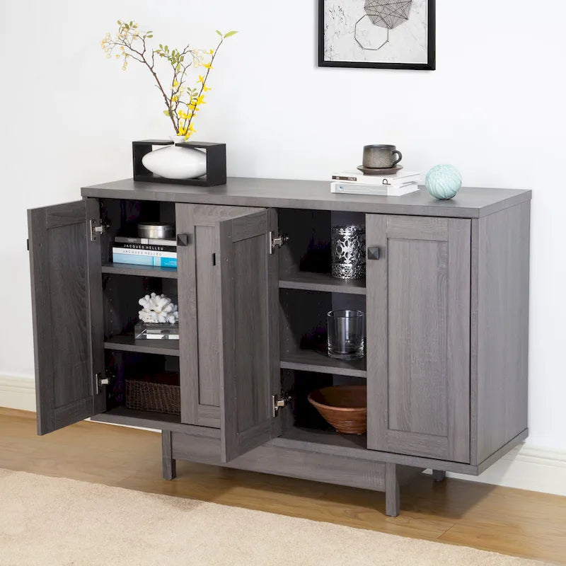 47W-Sideboard, Esszimmerschrank, Anrichte mit Aufbewahrungsschränken