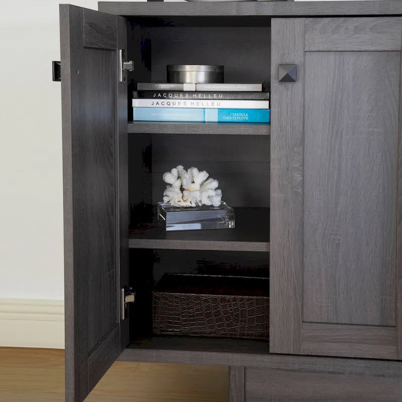 47W-Sideboard, Esszimmerschrank, Anrichte mit Aufbewahrungsschränken