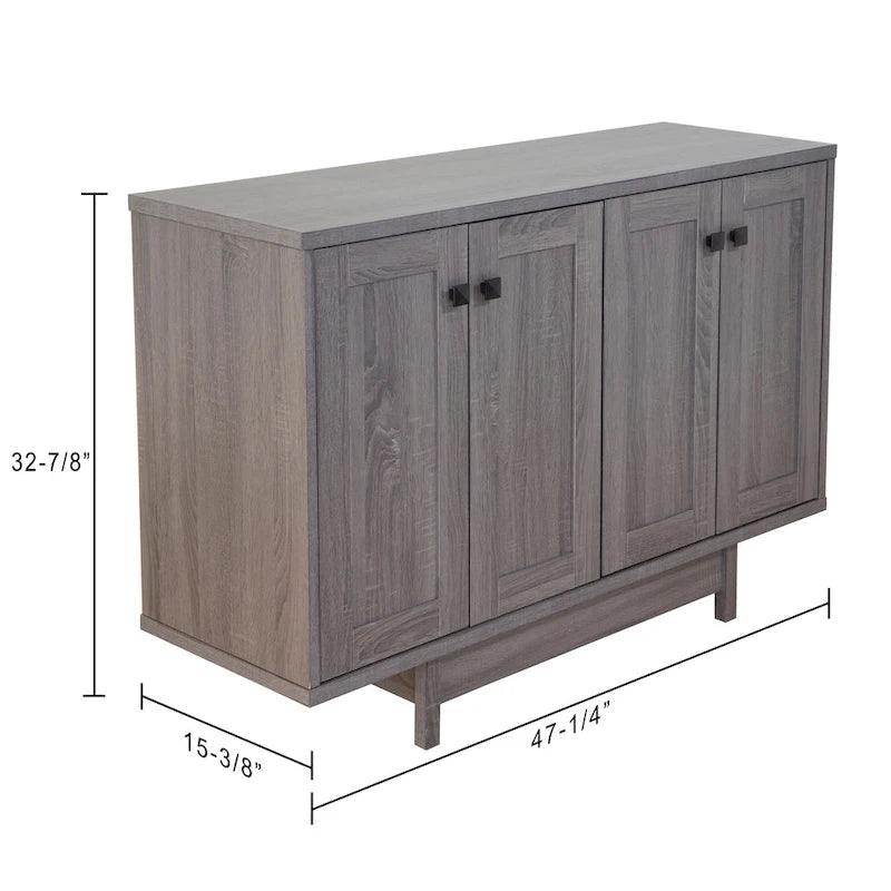47W-Sideboard, Esszimmerschrank, Anrichte mit Aufbewahrungsschränken