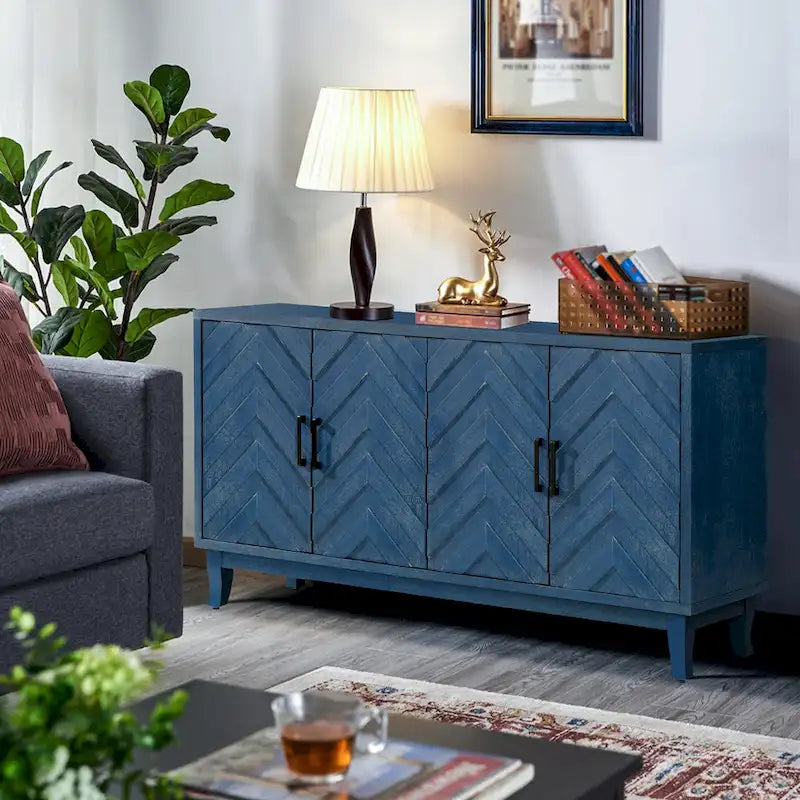 Armarios de madera de 4 puertas para sala, comedor y dormitorio