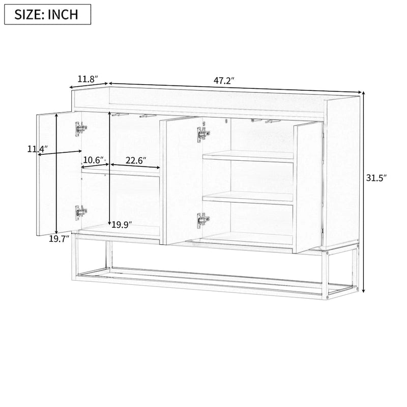Modernes Sideboard, eleganter Buffetschrank