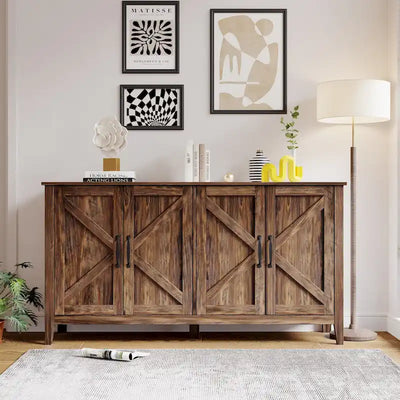 mueble aparador de almacenamiento con cuatro puertas