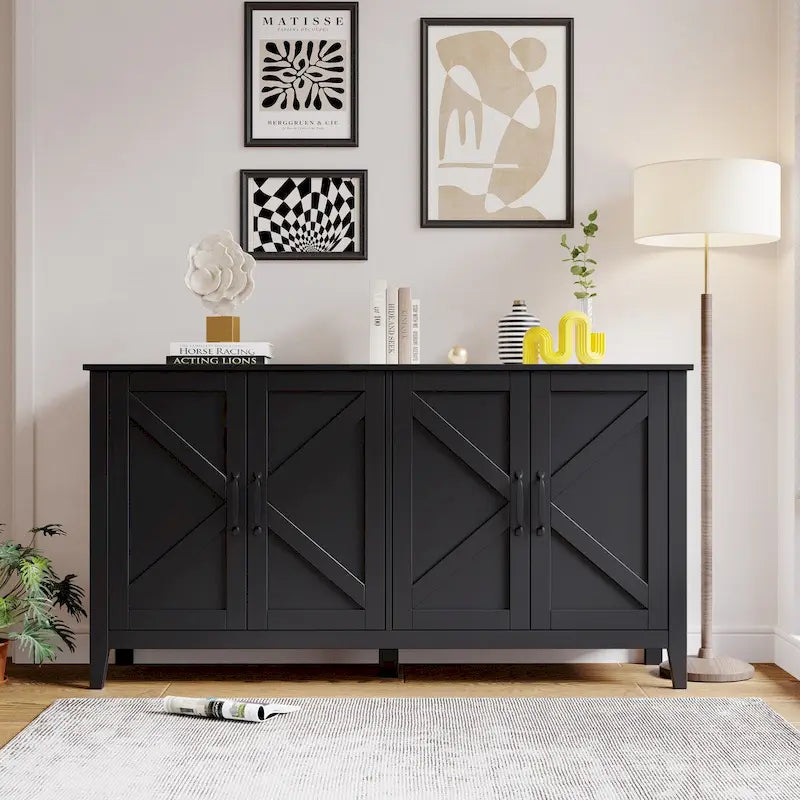 mueble aparador de almacenamiento con cuatro puertas