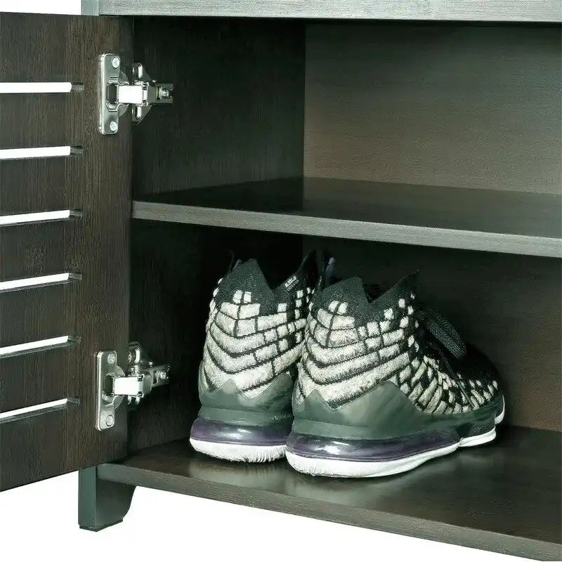 banco zapatero con almacenamiento, mueble zapatero - 13.7D x 39.4W x 19.9H