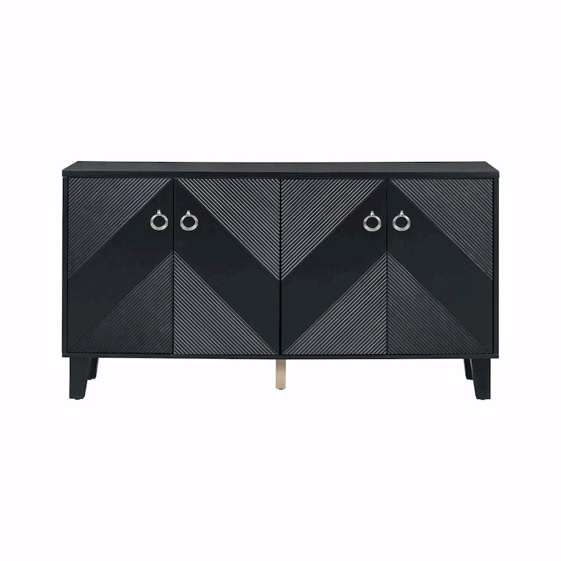 Schrank im Light-Luxury-Stil mit geometrischen Mustern