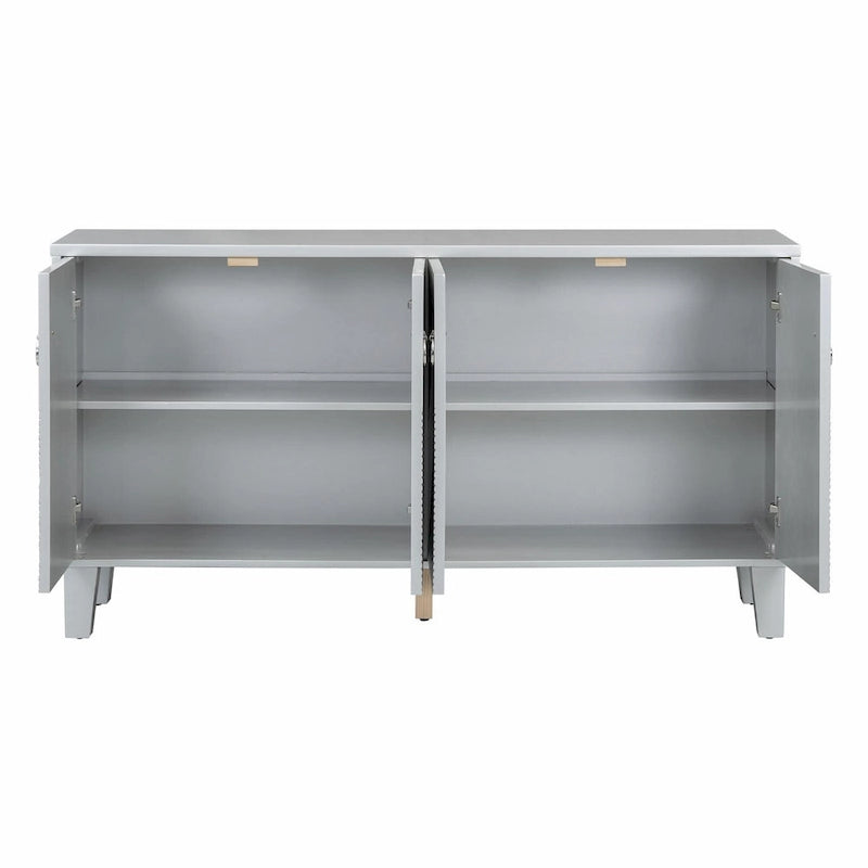 Schrank im Light-Luxury-Stil mit geometrischen Mustern