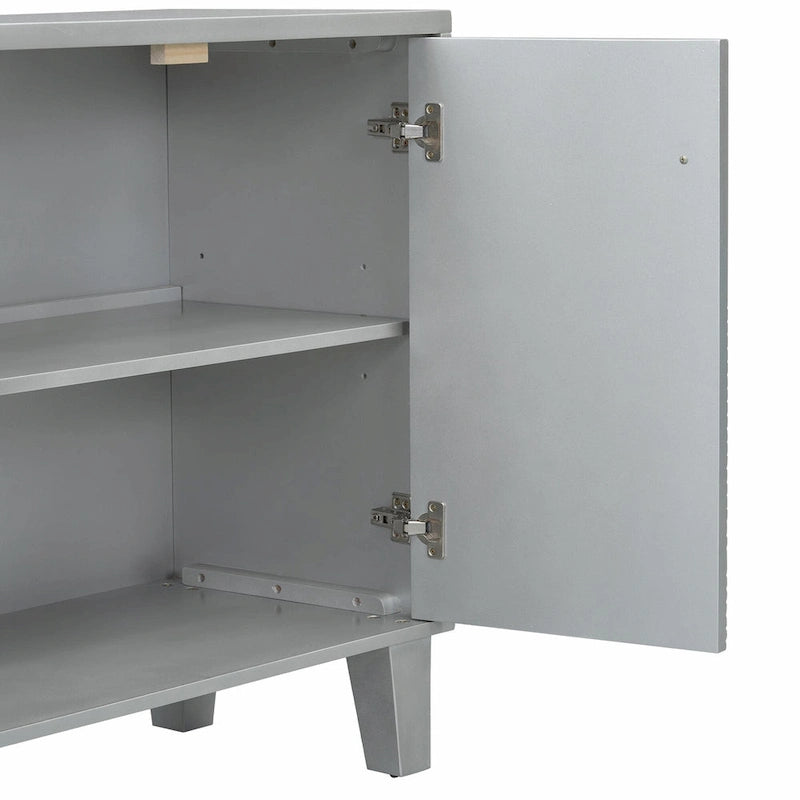 Schrank im Light-Luxury-Stil mit geometrischen Mustern
