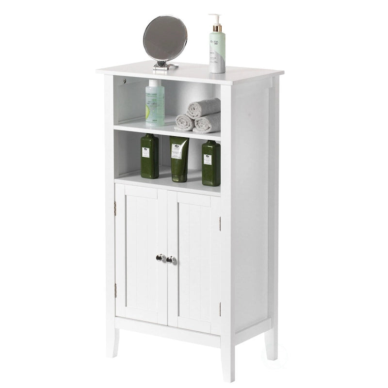 Armario blanco de almacenamiento para dormitorio, baño y tocador