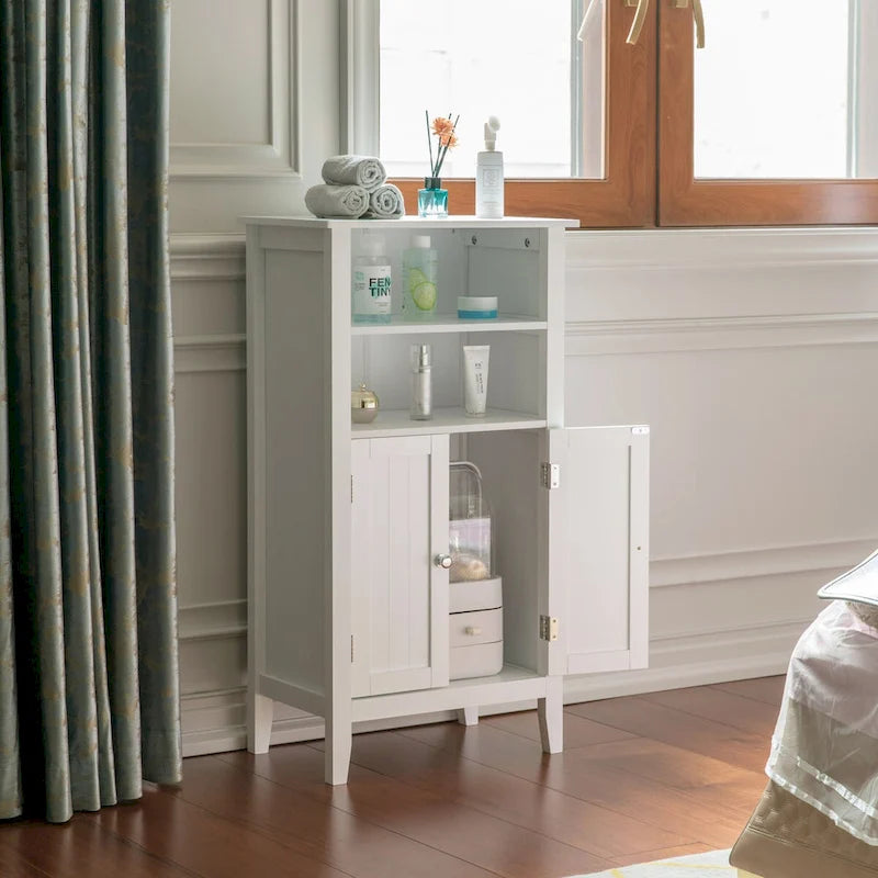 Mobile bianco contenitore per camera da letto, bagno e toeletta