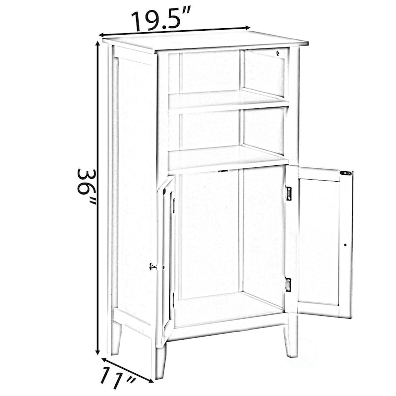 Armario blanco de almacenamiento para dormitorio, baño y tocador