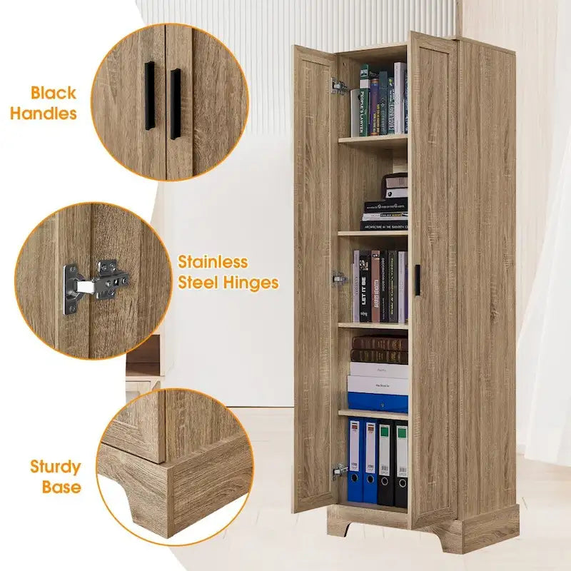 Armario de almacenamiento con puertas para baño