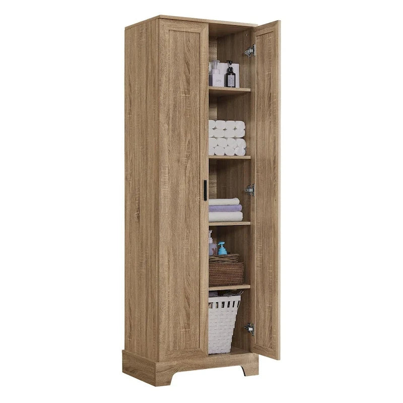Armario de almacenamiento con puertas para baño