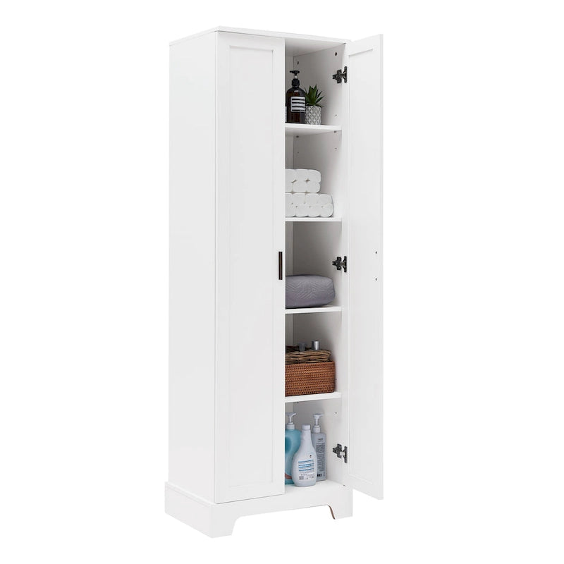 Armario de almacenamiento con puertas para baño
