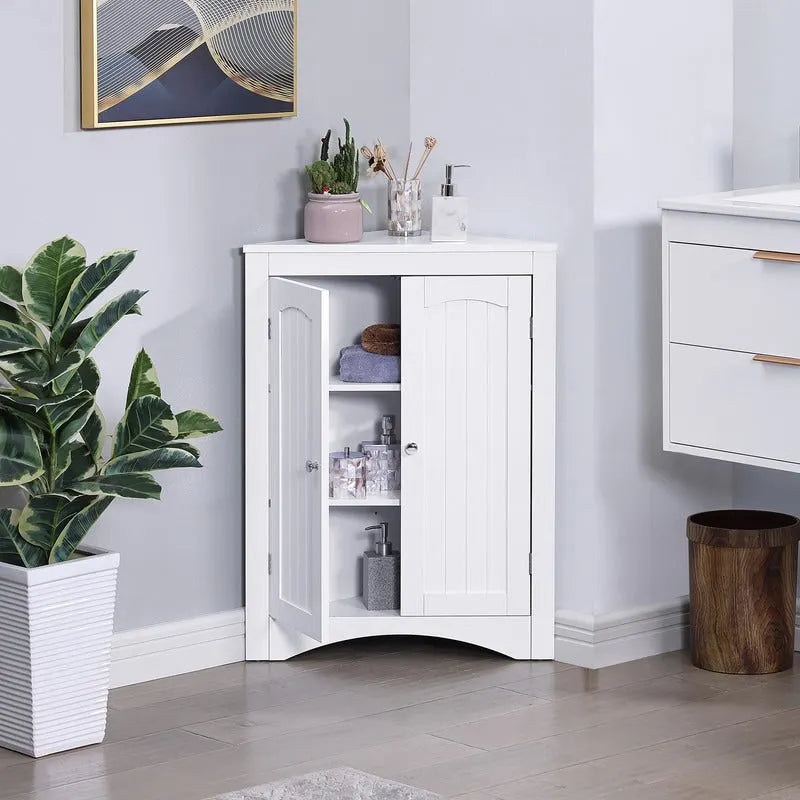 aparador, mueble de esquina, mueble de esquina de suelo para baño con puertas y estantes, cocina, sala de estar