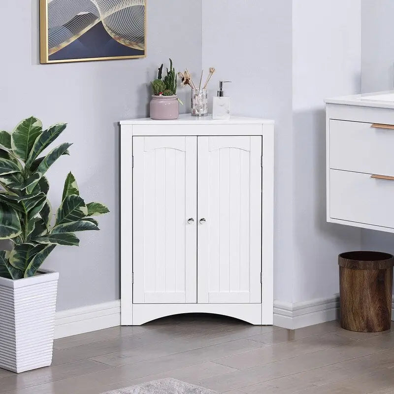 aparador, mueble de esquina, mueble de esquina de suelo para baño con puertas y estantes, cocina, sala de estar