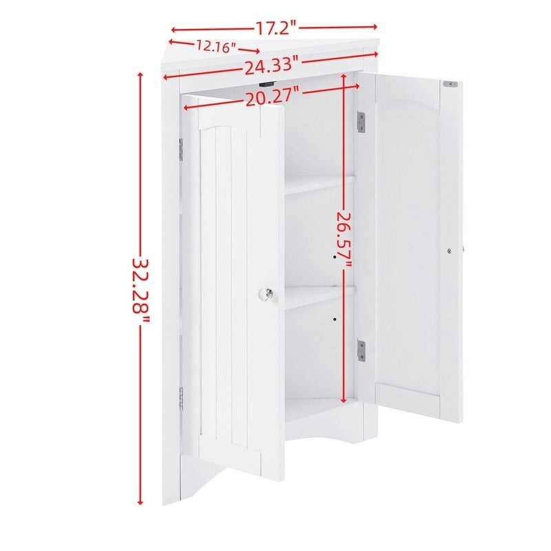 aparador, mueble de esquina, mueble de esquina de suelo para baño con puertas y estantes, cocina, sala de estar