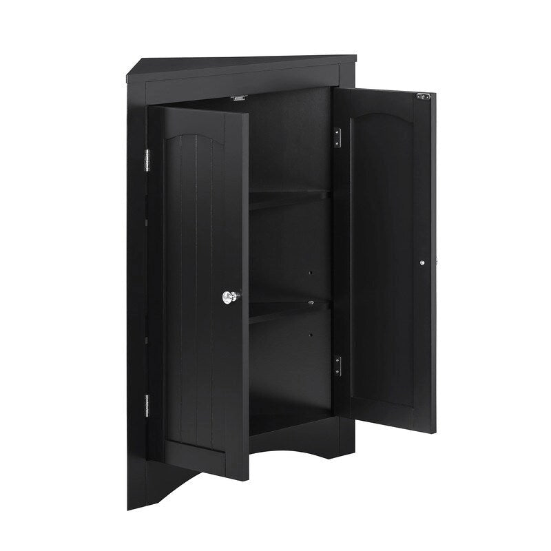 aparador, mueble de esquina, mueble de esquina de suelo para baño con puertas y estantes, cocina, sala de estar