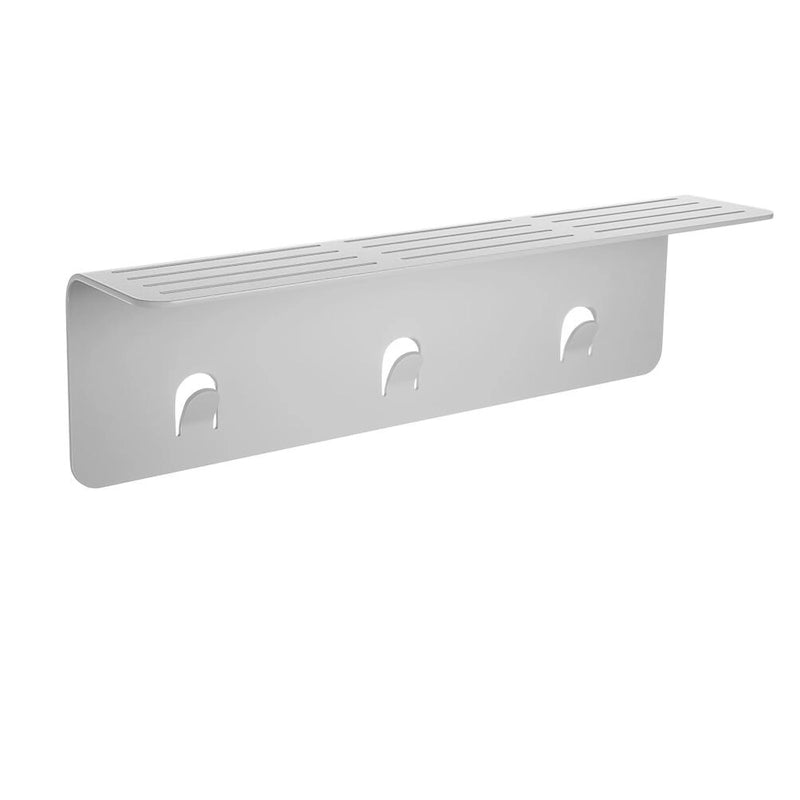 Estante de metal blanco XL para el baño
