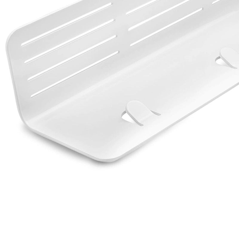 Estante de metal blanco XL para el baño