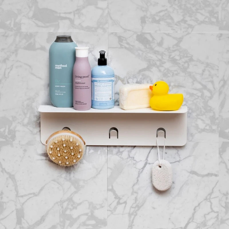 Weißes Metallregal XL für das Badezimmer